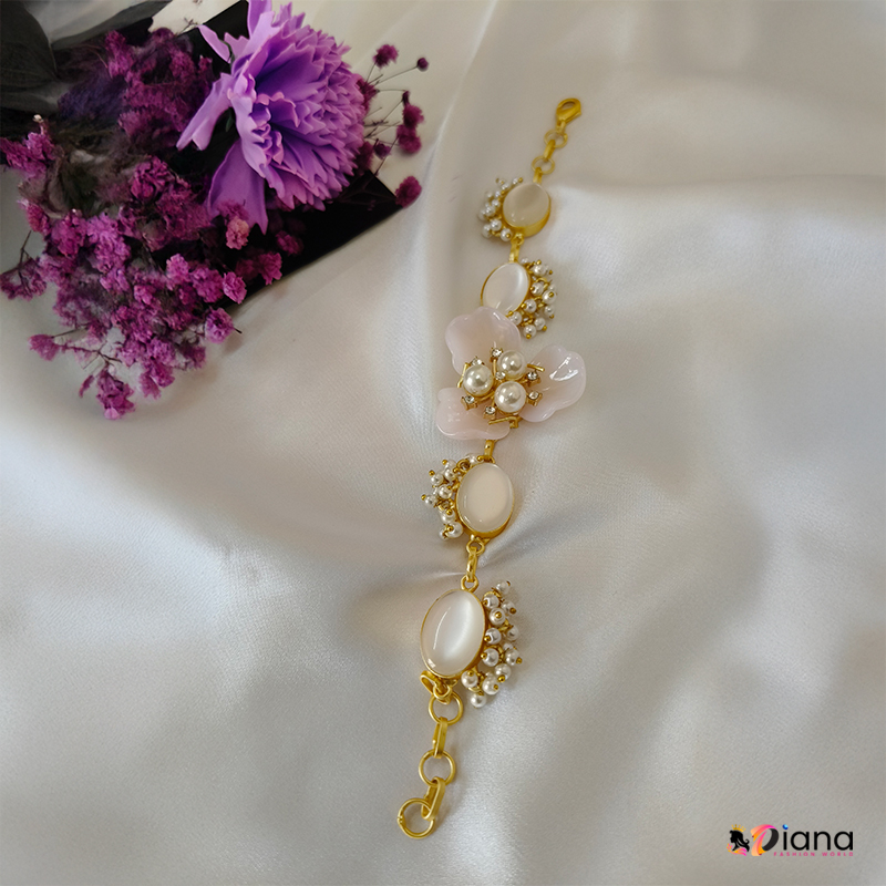 Antique Fushion Bracelet with Real Pearls