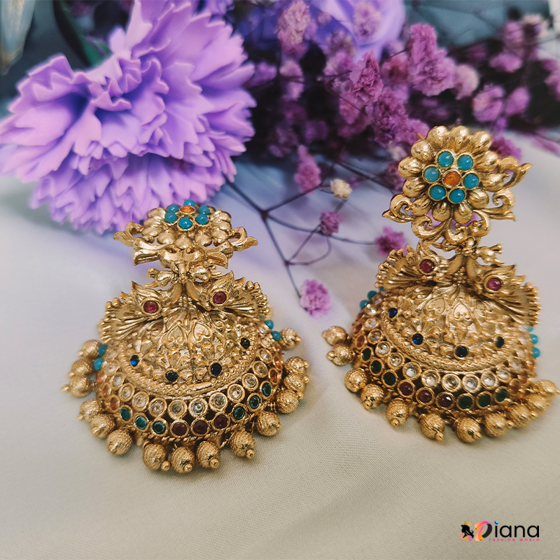 Navratna Stone Jumka