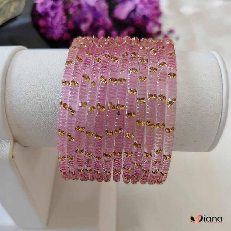 Masakali crystal glass bangles premium first quality (1 dozen)