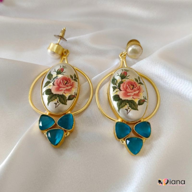Antique Fusion Earring with Original Pearl