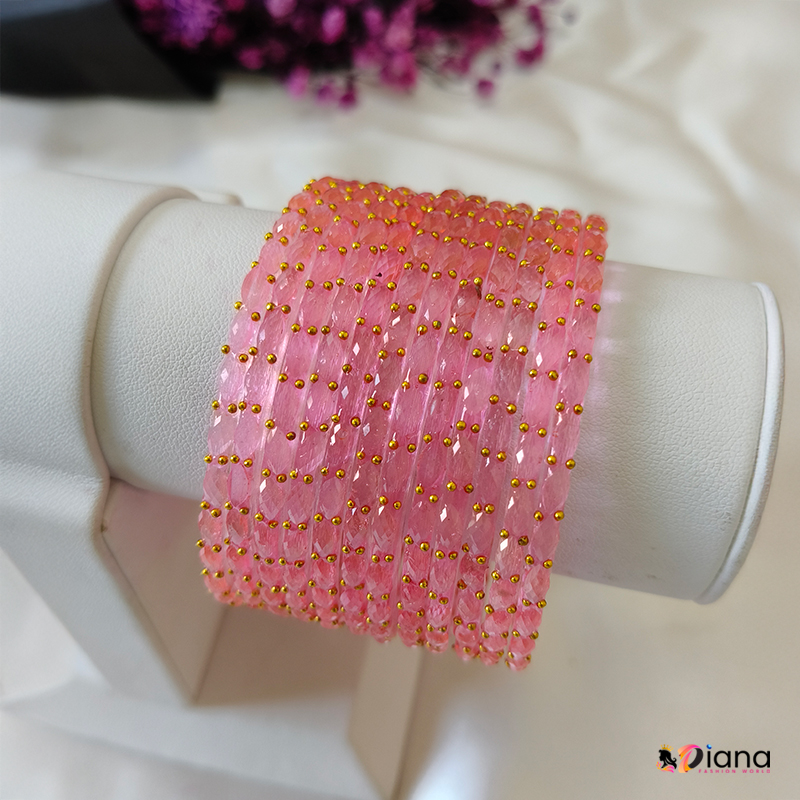 Raindrop crystal glass bangles premium first quality