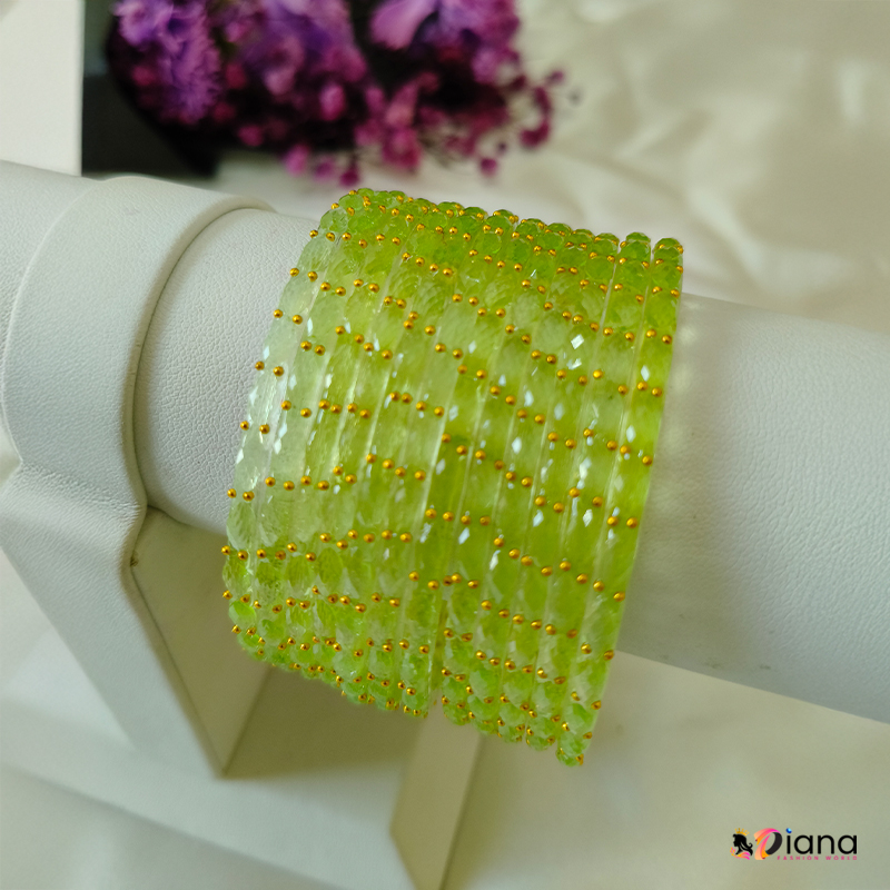 Raindrop crystal glass bangles premium first quality