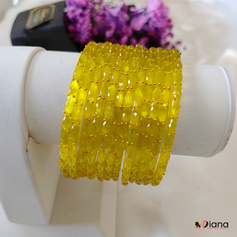 Raindrop crystal glass bangles premium first quality